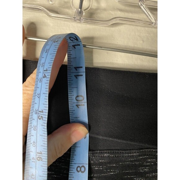 HARDTAIL FOREVER  Ruched Leg Fitness Pants Yoga Legging Size Medium Black Marble - Picture 8 of 9